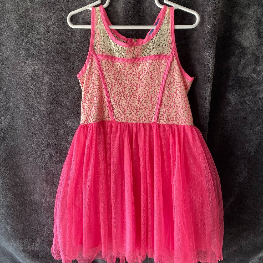 truly me dress pink/lace size 5